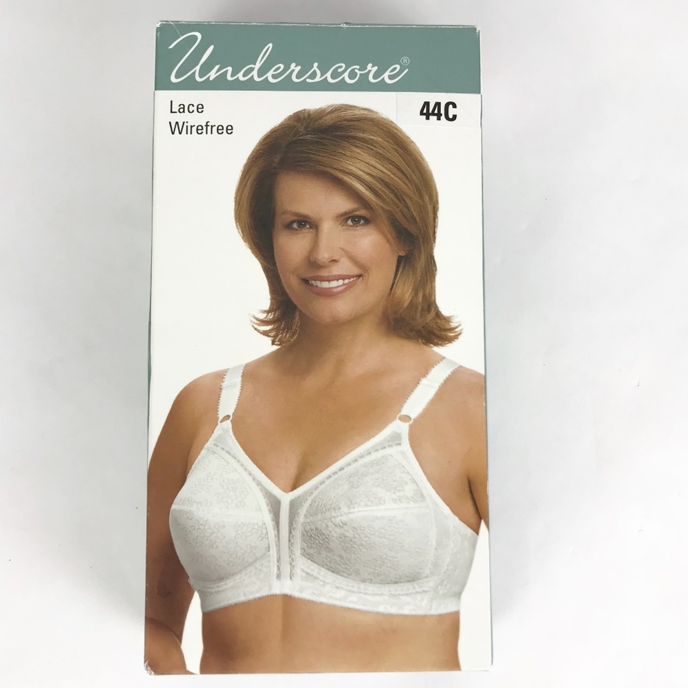 NEW Underscore Lace Wire-free 44C Optic White Bra